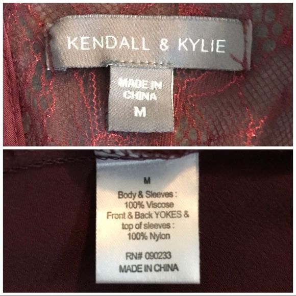 LIKE NEW Kendall & Kylie Maroon Mini Dress Small S - Picture 7 of 8